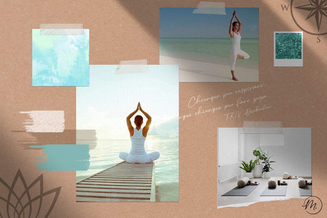 Moodboard corso di yoga - La Rosa dei Venti Castiglione d'Adda Lodi